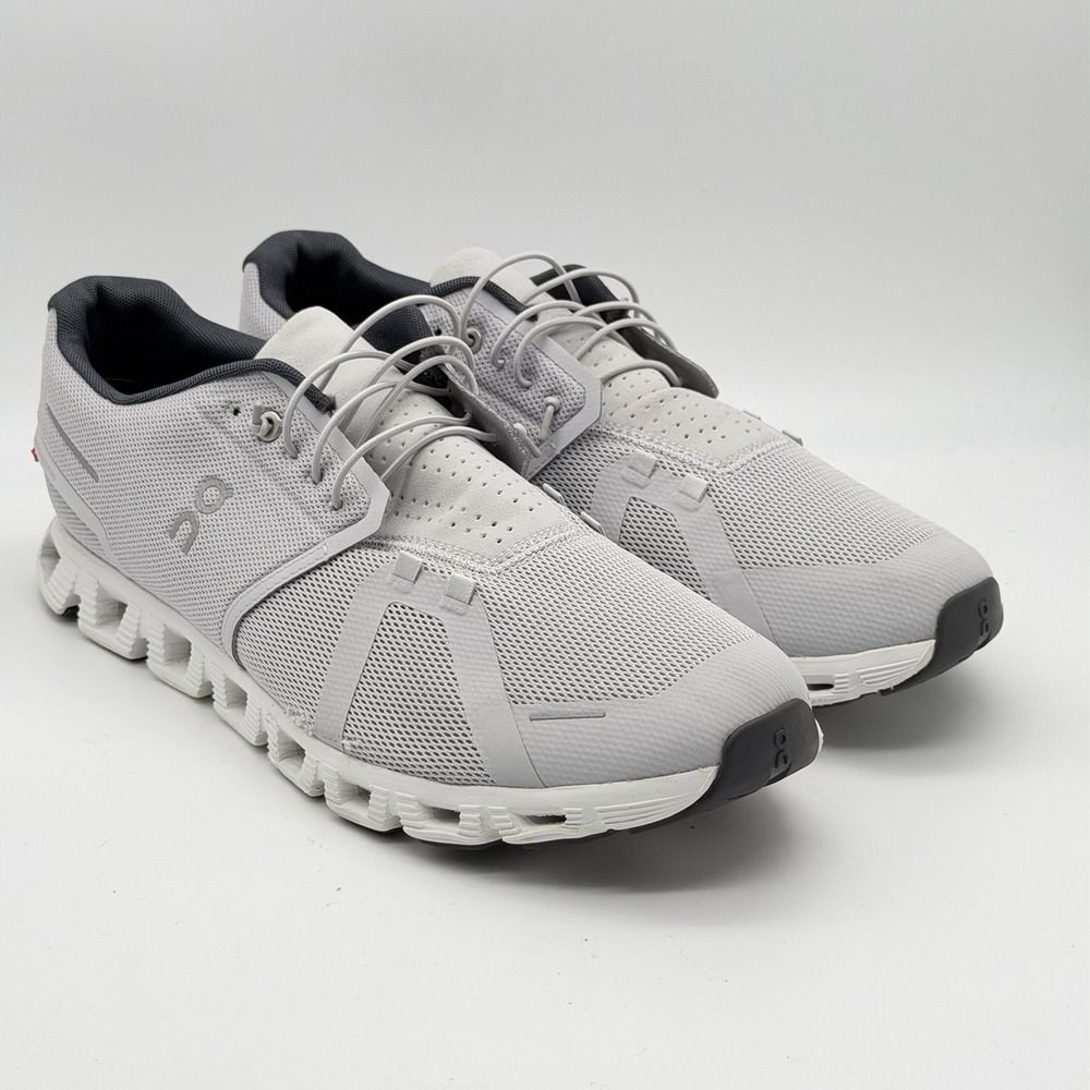 On Cloud 5 Mens Size 14 Glacier White Running Shoes 59.98909 Swiss Engineering